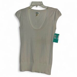 White Cap Sleeve Top